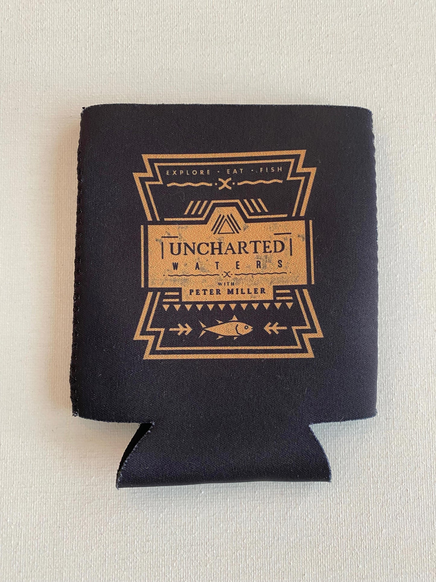 Uncharted Waters Rectangle Leather Patch Heather Grey Trucker Cap - Snapback